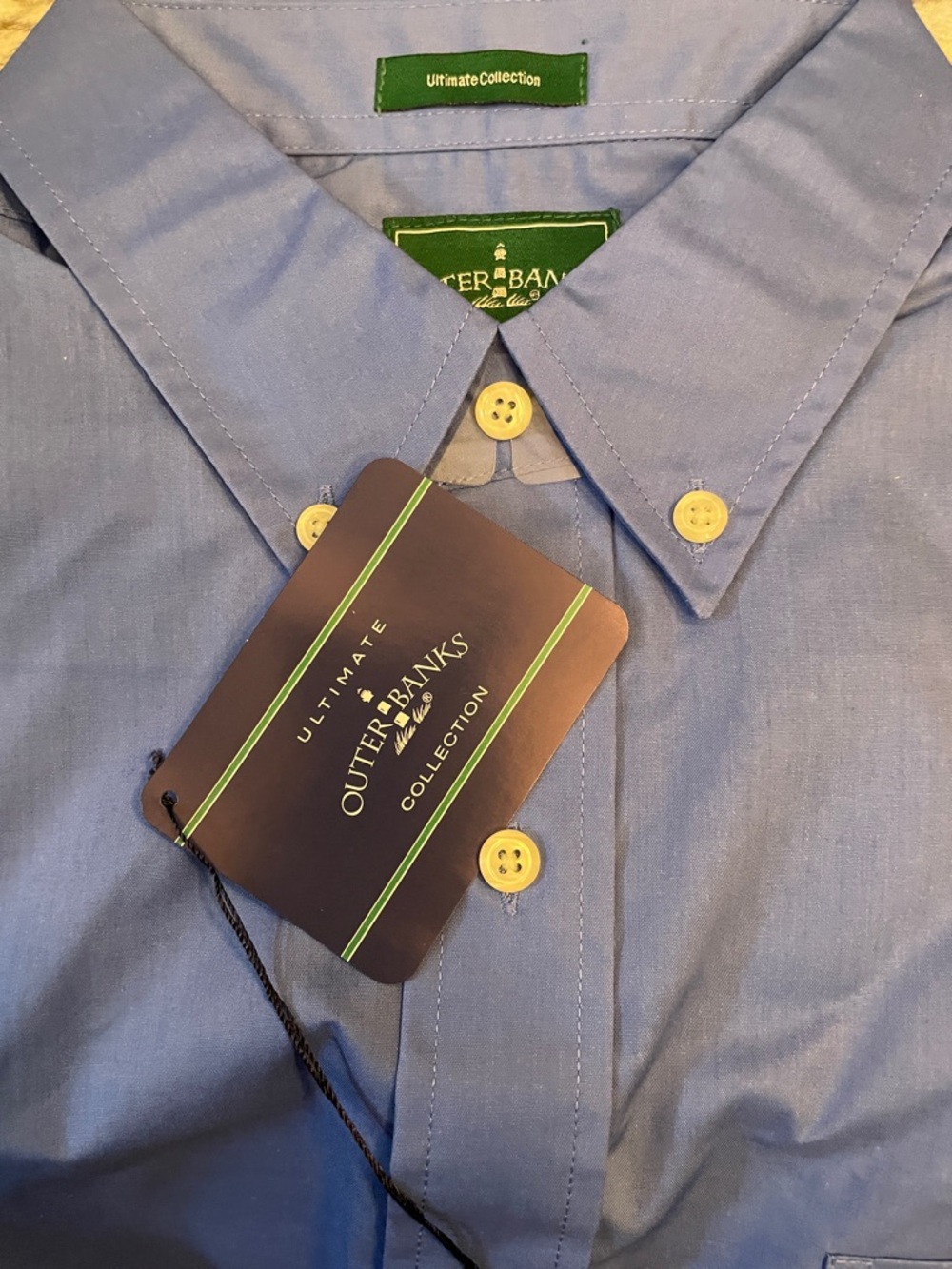 Outer Banks Ultimate Collection Men's Light Blue Button-Down Dress Shirt